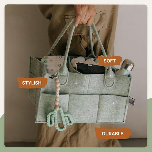 Parker Baby Diaper Caddy - Stylish Storage for Nursery Essentials