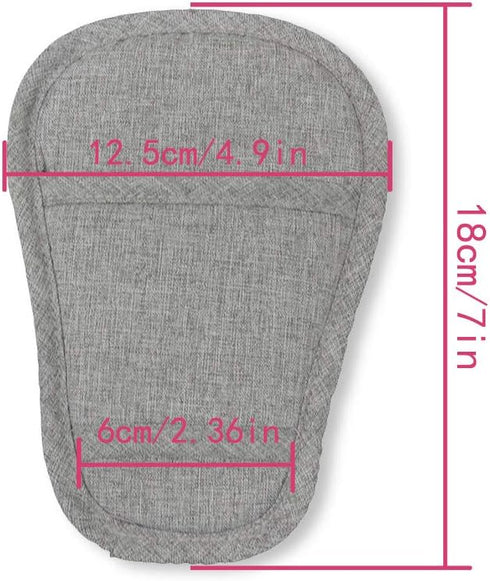 SeedFuture 2 Stroller Car Seat Crotch Cover Pcs of Grey, Universal Soft Cushion for Newborn Infants Kids Child, Baby