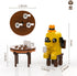 This is Fine Dog Building Set, Funny Meme Character Building Kit Coffee Fire Cartoon Dog Toys, Cute Puppy Figure MOC Birthday Chirstmas White Elephant Gifts for Kids Fans Boys Girls 6+