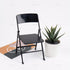 12" 1/6 AUEAR, Plastic Mini Foldable Chairs Decoration Miniature Furniture Black Scale