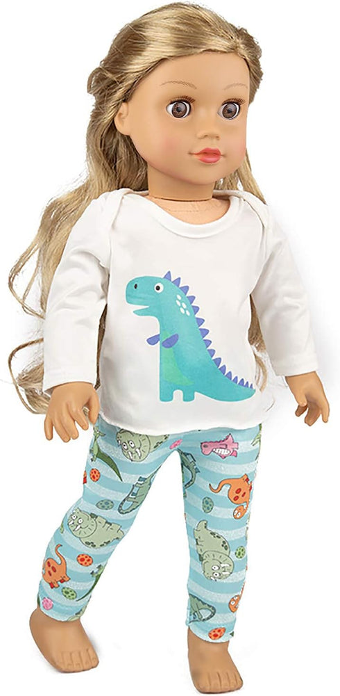 Ecore Fun 18 Inch Doll Clothes Pajamas Tracksuit for 18 Inch Boy or Girl Doll - Birthday Reward Gift