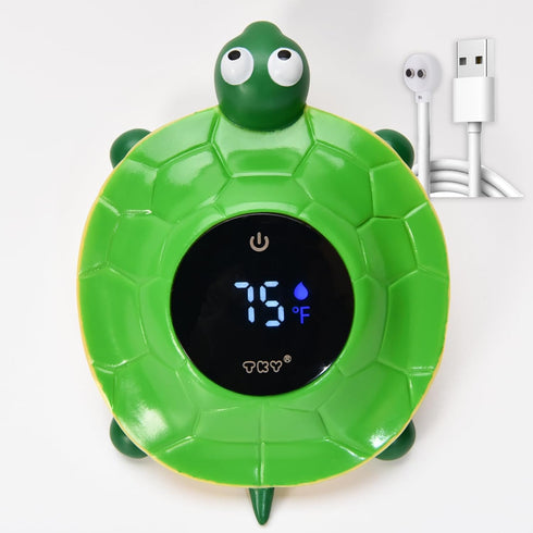 TKY Baby Bath Thermometer - Digital Floating Water Thermometer with LED Display &