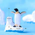 BYTERT Ocean Animal Penguin Figure Model Collection Playset, 8 Pcs Penguin Cake Toppers