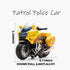Pull Back Motorcycle Toys with Music Lighting, Police Motorcycles for Boys Kids Age 3-12 Years - Yellow