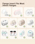 S1/S2, Set,10Pcs 24mm Breast Pump Bag Kit for Spectra Pumping Bag with Bottle Brush Flange Inserts for Flange, Nipple