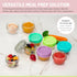 melii Glass Baby Food Freezer Jars, Snack Container with Lids, BPA Free, Microwave & Dishwasher Safe (2oz - 6 Piece Set)