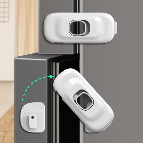 4PACK Sliding Glass Door Lock, Baby Proofing Window Door Locks Security Bar for Kids Patio Closet Doors