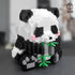 Set, 504PCS 14+ Finger Rock Creator Panda Bamboo Building Cute Panda Micro Bricks Building Kit, Party Favors for Adults