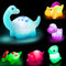 TOY Life Light Up Dinosaur Bath Toys for Kids 3 4 5 8, No Hole Bath Toys for Toddlers, Baby Bath Time Toys