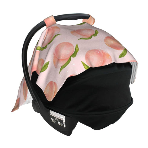 Schgap Peach Car Seat Covers Canopy for Baby Soft Stroller Cover Nursing Cover Breastfeeding Baby Carrier Cover