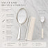Set Custom Silver Baby Brush Newborn Keepsake Gift