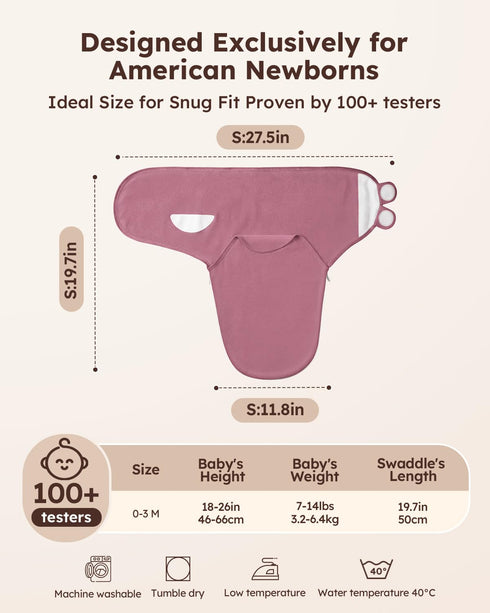 100% 0-3 2 Yoofoss Baby Swaddles for Newborns Organic Cotton, Adjustable Swaddle Months Zippers Newborn Swaddle Sack