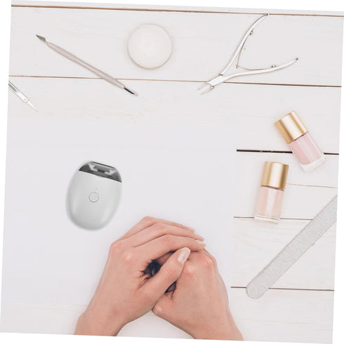 Generic 2 Trimmer Automatic Electric Nail Clipper with LED Light & Speeds with Nail Scraps Storage, USB Rechargeable