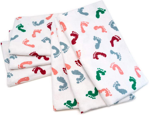 100% 6 Pack) Baby Hospital Nursery Receiving Swaddling Blankets for Newborn Babies - Breathable Cotton - Durable