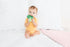 0+ Pearhead Broccoli Baby Teether Soft Plush Sensory Toy with BPA-Free Silicone Beaded Ring & Crinkle Sound, Soothes