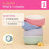 4 Pack Elk and Friends Kids Porcelain Bowls with Silicone Sleeves | Suitable for Babies/Toddlers | Microwave