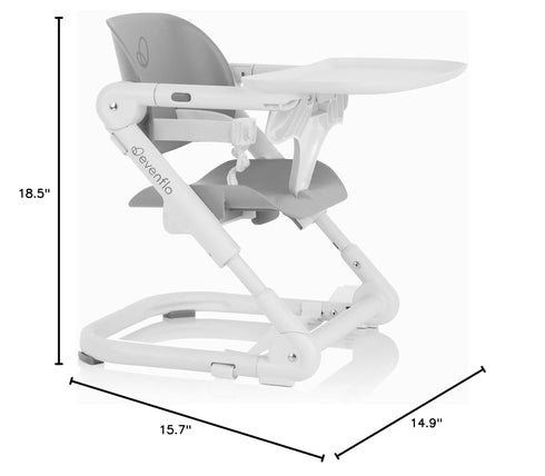2-in-1 Evenflo Eat & Go Portable Folding Booster Chair