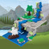 PLUS PLUS Baseplate Duo - Gray and Blue, 4.5 x 4.5 inches, Base Accessory for Building Creations, STEM Toy