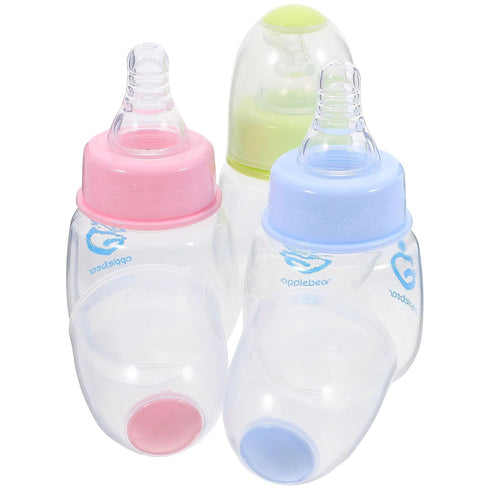 Set 9 Pack 4Oz Kisangel Mini Infant Feeding Bottles Plastic Baby Bottles with Soft Nipples Leak-Proof Design