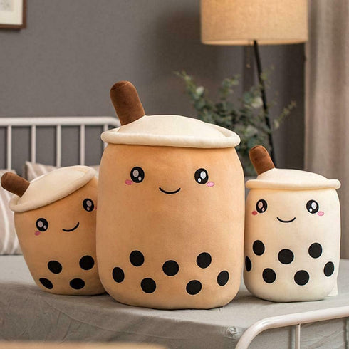 9.4 inch) VHYHCY Cute Stuffed Boba Plush Bubble Tea Food Milk Cup Plushie Pillow , Soft Kawaii Hugging Plush Toys Gifts