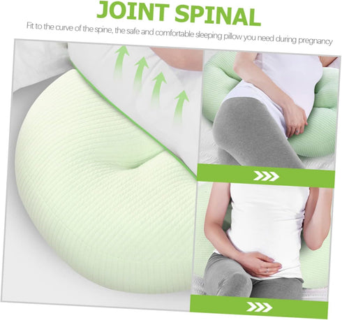 OUNONA Multifunctional U-Shaped Pregnancy Pillow for Lumbar Support Waist Pad for Comfortable Maternity for Back
