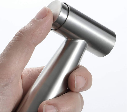 XKHLQLPEF Handheld Bidet Sprayer for Toilet, Portable Cloth Diaper Sprayer Brushed Stainless Steel Bathroom Bidet