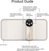 NOENNULL 11 Settings 2.56 3.15in Cordless Milk Bottle Warmer Temperature Digital Display Portable Bottle Heater