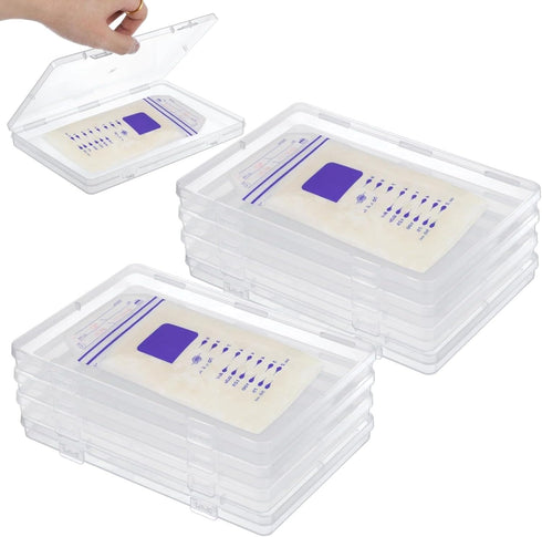 Tressify 12 Clear Breast Milk Freezer Storage Trays, Space-Saving 7.5 X 5.1 X