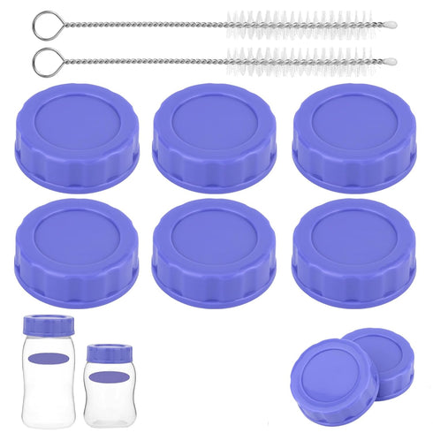 Penitue 6pcs Baby Bottle Caps for Pigeon & Lansinoh Bottles, Leak Proof Travel