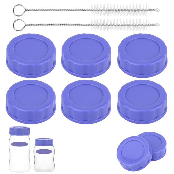 Penitue 6pcs Baby Bottle Caps for Pigeon & Lansinoh Bottles, Leak Proof Travel