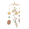Crane Baby Willow Leaf Ceiling Hanging Decor - Handcrafted, Nursery Decoration, Whimsical