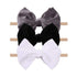 YanJie Handmade Velvet Hairband - Stretchy Nylon Headbands & Baby Bows for Girls, 4.5 Black-Velvet, 3 Count