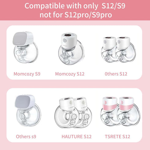 Momlacto TSRETE/Momcozy S12/S10/S9 Wearable Breast Pump Milk Collector Cup,Compatible with Breast Pump,Include Duckbill