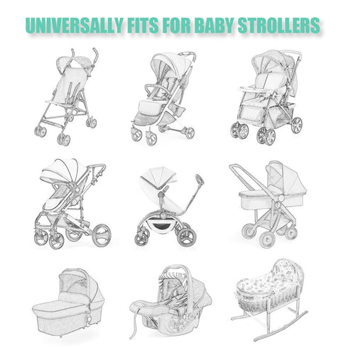 (2 Pack) Pack Durable Baby Mosquito Net - Perfect Bug Net for Strollers, Bassinets, Cradles, Playards, N Plays