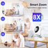 Generic 2-Way 960mAh Wireless Security Camera Indoor Outdoor, WiFi Smart Surveillance Cam with Motion Detection