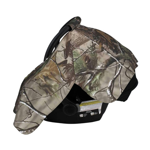 Zhbvncp Hunting Camouflage Tree Baby Car Seat Cover & Breastfeeding Nursing Cover - Breathable Stretch Fabric Multi-Use
