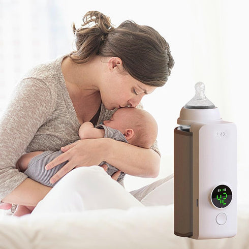 ikasus 6 3 Bottle Warmer with Night Light, Baby Milk Bottle Insulation Covers Levels Adjustable Temperature Control
