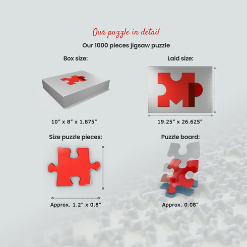 1000 MyPuzzle Salzburg, Austria: Christmas Market in The Old Town of Salzburg - Premium Piece Jigsaw Puzzle for Adults