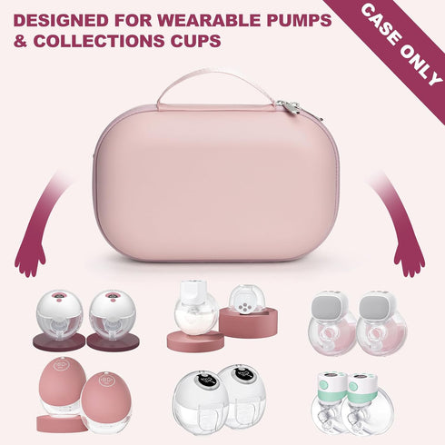 Momcozy 2) Wearable Breast Pump Bag Carrying Case for & Willow, Use with Hands Free Wearable Breast Pumps for eufy