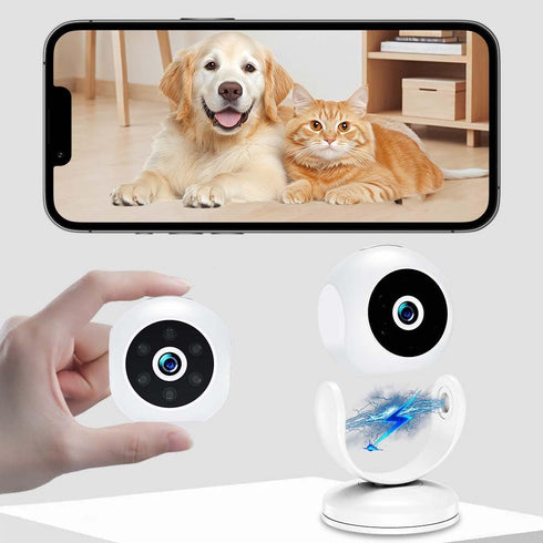 Generic 2-Way 960mAh Wireless Security Camera Indoor Outdoor, WiFi Smart Surveillance Cam with Motion Detection