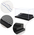 Minifigure Display Case for Action Figures Blocks, Clear Dustproof Acrylic Storage Box with Steps