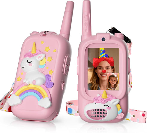 HoverBots Video Walkie Talkies for Kids, Kids Walkie Talkies with Screen & Voice