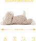 16.5 inches Stuffed Animals Adorable Dog Plush Toys Soft and Comfort Maltese Dog Plush Toy Gift for Kids, Beige/Grey