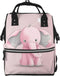 DWVTSLH Small Elephant Diaper Bag Backpack Multifunction Nappy Bags Waterproof Mummy Backpack Large