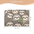 siphylline 52" 34" Cute Cartoon Sloth Brown Extra Large Resuable Baby Bed Pad Highly Absorbent Diaper Changing Pad