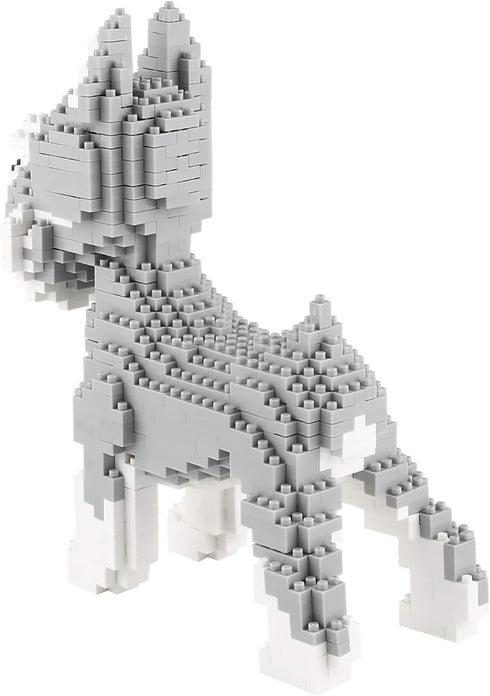 Larcele Dog Micro Building Blocks, 880 Pieces Mini Building Toy Bricks (Schnauzer)