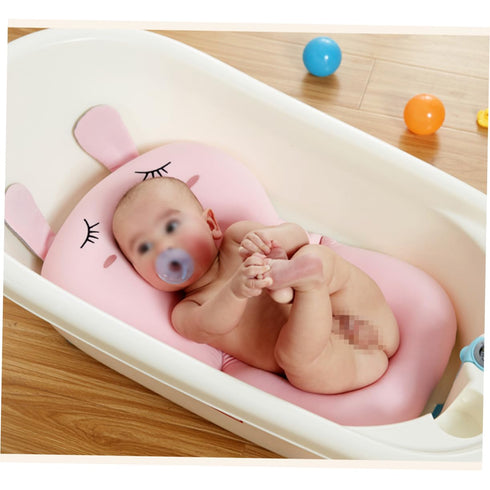 Collapsible Pig-Shaped Bathing Seat Pad for Infants - Non-Slip Design