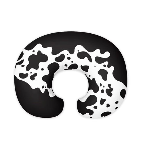 Nursing Pillow Cover Black Cow Breast Feeding Pillows for Babies Boys &