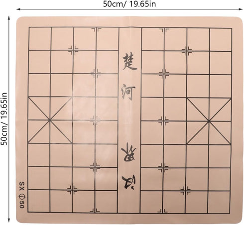 Kisangel Foldable Chess Board - Lint Leather Game Chessboard, Double Chinese Chess Board, Classic Go Board