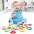 Link-to-Go Connecting Rings Toy Set for Stroller, Car Seat, Crib, Playmat, Clip On Early Education Accessory